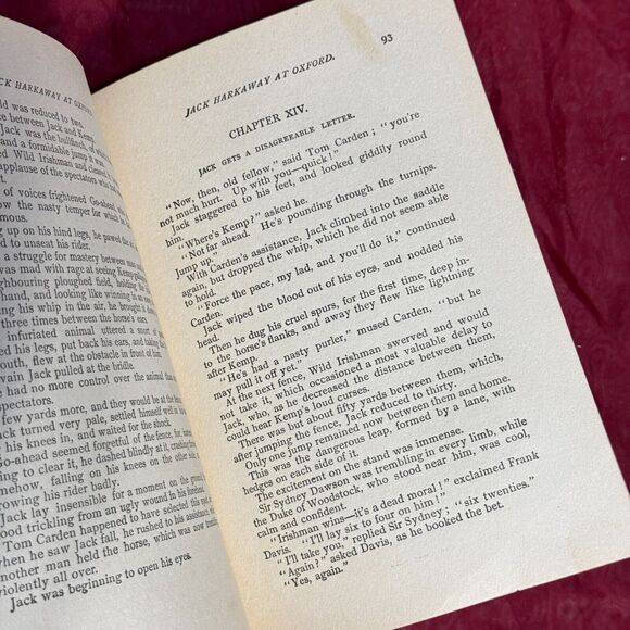 Antique Jack Harkaway at Oxford by Bracebridge Hemyng 1900 Donohue HC - Picture 7 of 9